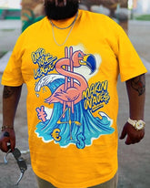 Plus Size Yellow Makin Waves T-Shirt